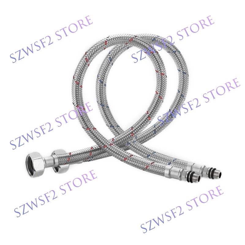 G1/2 60cm 1 Pair Stainless Ste - Flexible Hose Braided 评论和价格